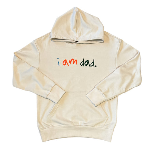 "i am dad." Crayon Hoodie