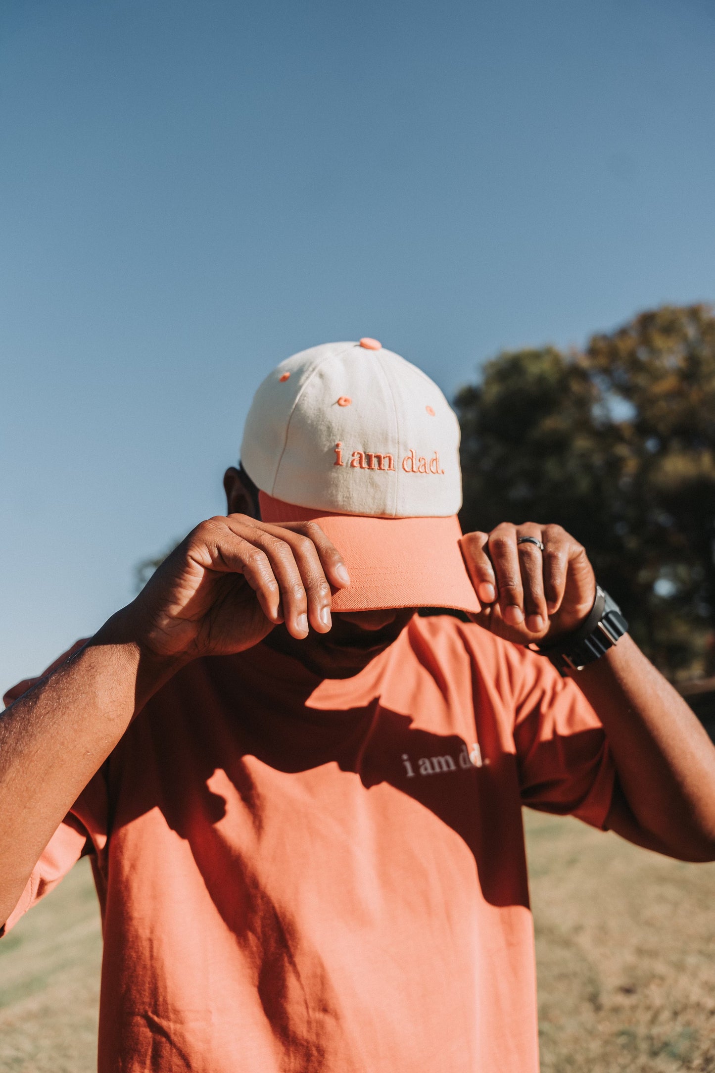 Myan ORANGE “i am dad.” Dad Hat