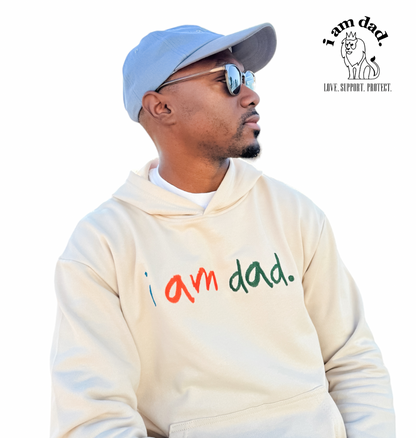 "i am dad." Crayon Hoodie