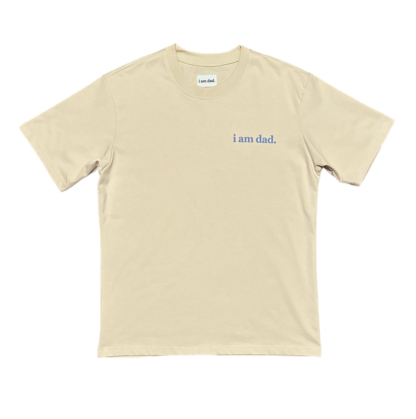 Quincy Blue CREAM “i am dad.” T-Shirt