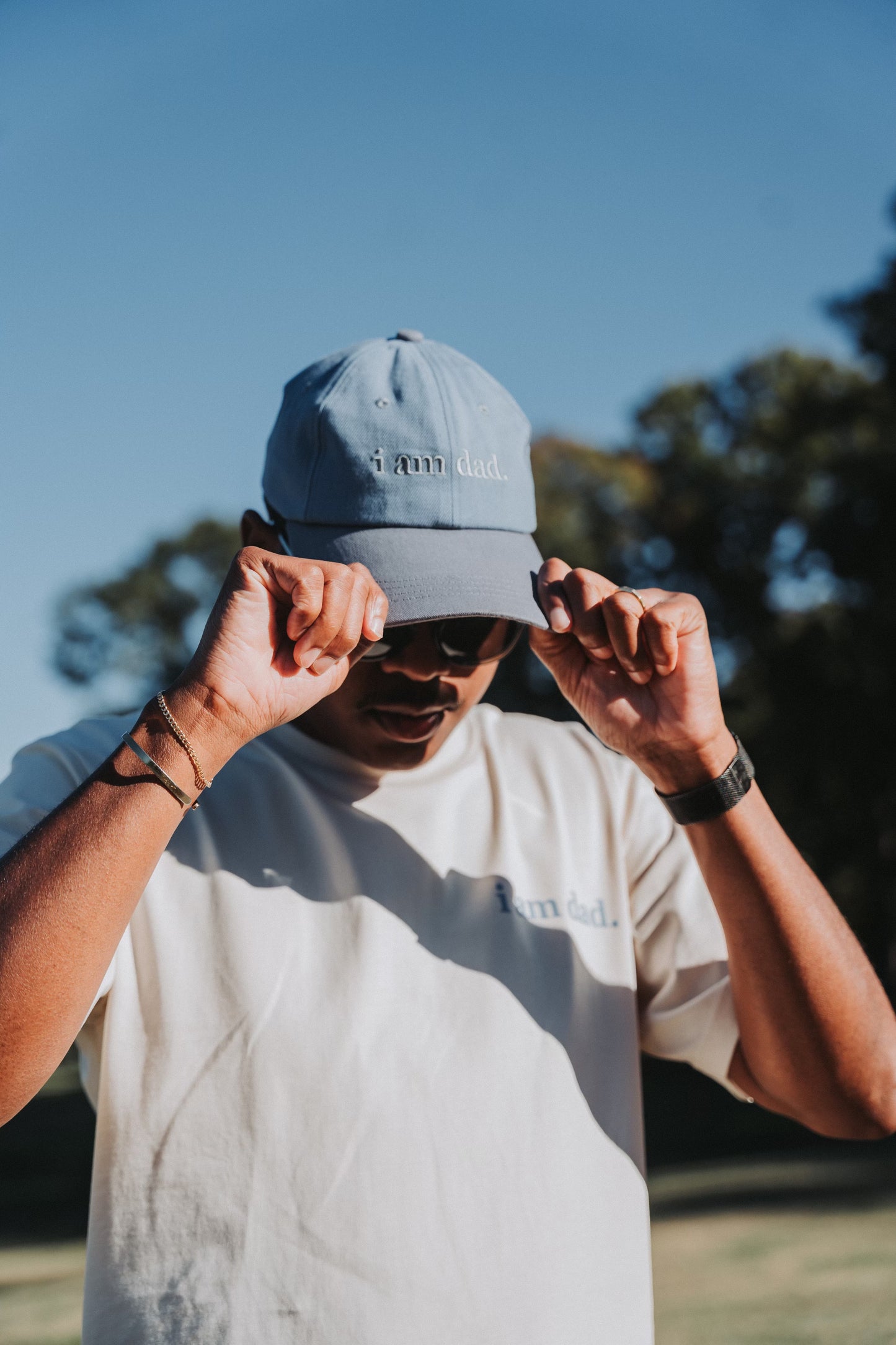 Quincy BLUE “i am dad.” Dad Hat