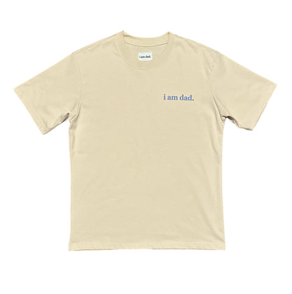 Quincy Blue CREAM “i am dad.” T-Shirt